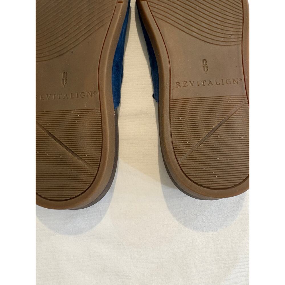 Revitalign Women's Sandbridge Arch Support Slides Marine Blue Microsuede 10B - Picture 8 of 12